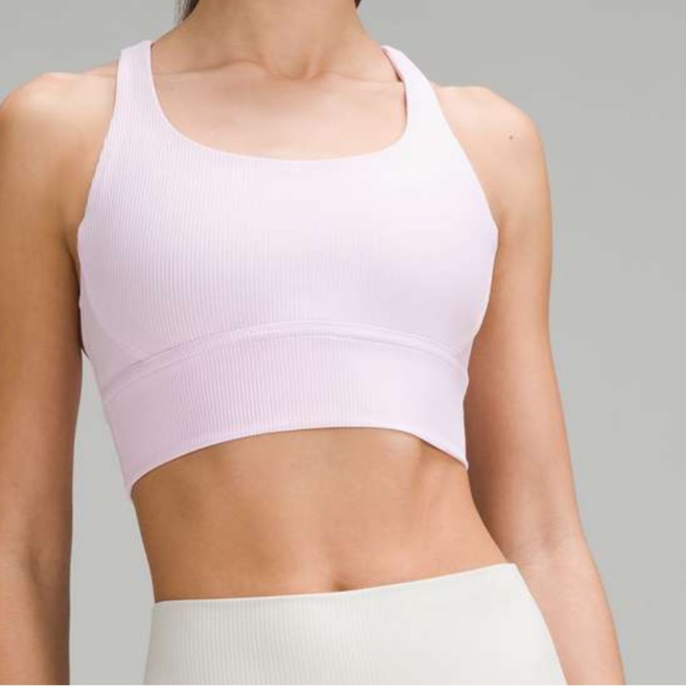 Lululemon 🍋 Energy Ribbed Longline Bra Medium Support Size 6 - Picture 2 of 7